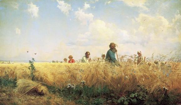 Крестьяне в поле